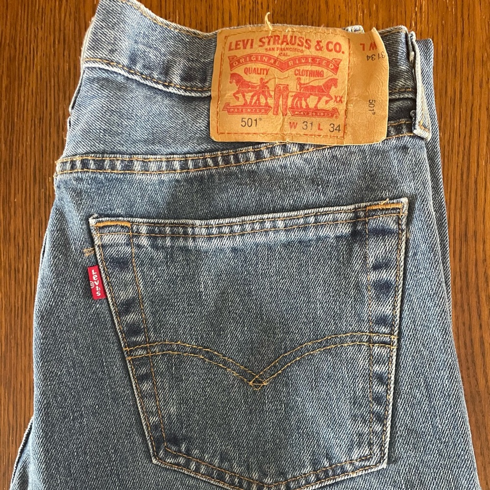 Levi’s 501 Jeans, Button-fly, 31x34